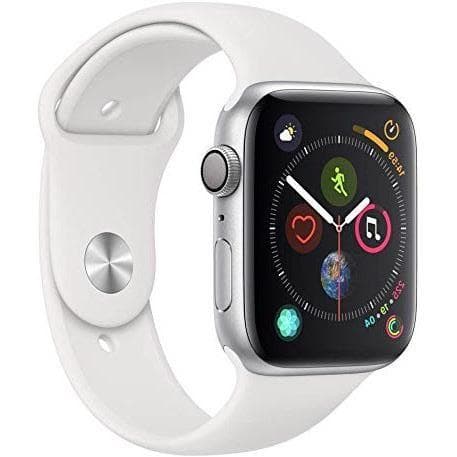 Apple Watch (Series 4) Settembre 2018 44 mm - Alluminio Argento - Cinturino Sport Bianco