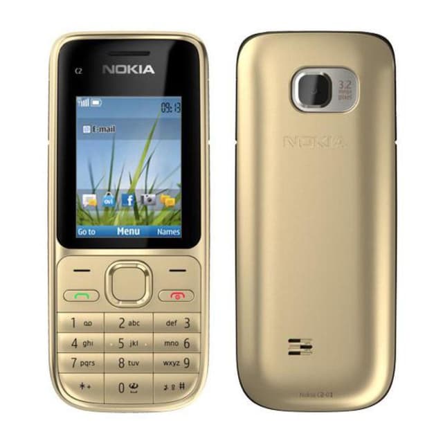 Nokia C2-01 - Oro- Compatibile Con Tutti Gli Operatori