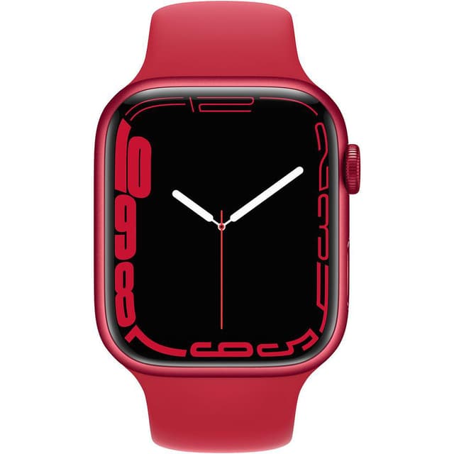 Apple Watch (Series 7) GPS 45 mm - Alluminio Rosso - Cinturino Sport Rosso