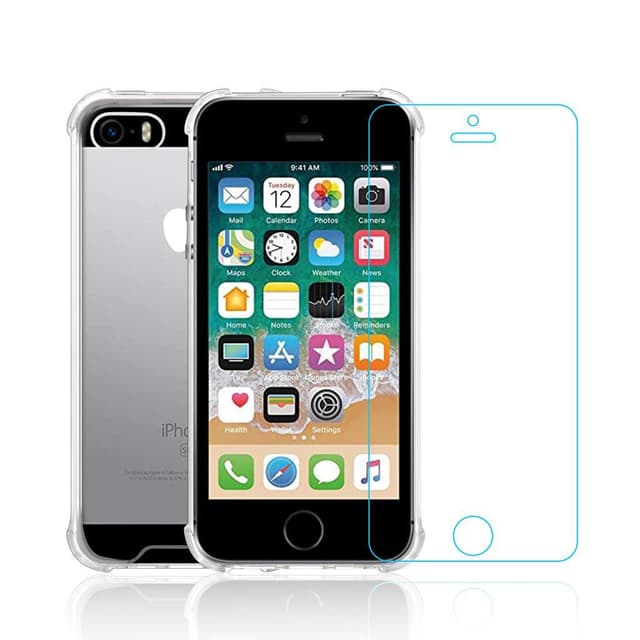 Cover e shermo protettivo iPhone SE(2016) - Plastica riciclata - Trasparente