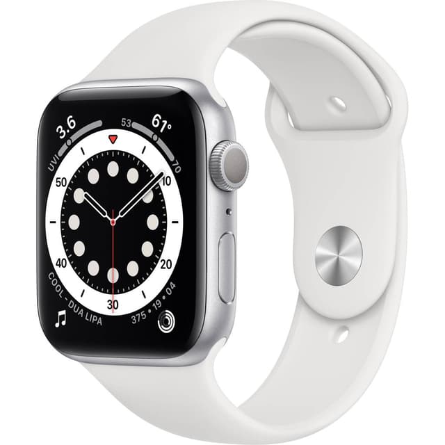 Apple Watch (Series 6) GPS 40 mm - Alluminio Argento - Sport loop Bianco