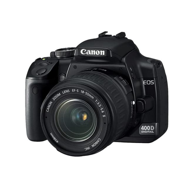 Reflex Canon EOS 400D Nero + Obiettivo Canon EF-S 18-55mm f/3.5-5.6 II