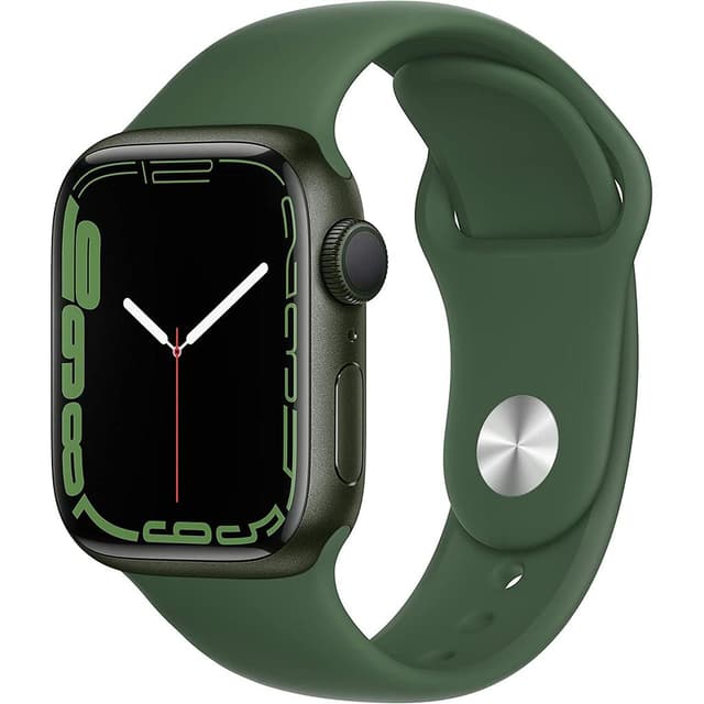 Apple Watch (Series 7) GPS 41 mm - Alluminio Grigio Siderale - Cinturino Sport Verde