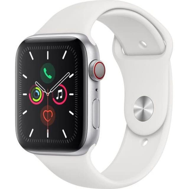 Apple Watch (Series 5) GPS 40 mm - Alluminio Argento - Cinturino Sport Bianco