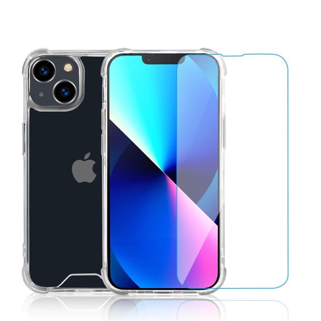 Cover e 2 schermi di protezione iPhone 13 - Plastica riciclata - Trasparente