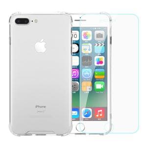Cover e 2 schermi di protezione iPhone 7 Plus/8 Plus - Plastica riciclata - Trasparente