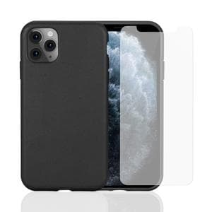 Cover e 2 schermi di protezione iPhone 11 Pro - Compostabile - Nero